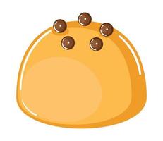 biscuit with chocolate chips vector