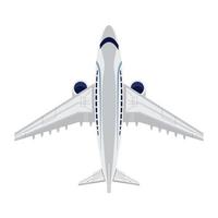 top view airplane vector