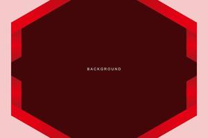 Red color banner background vector template.