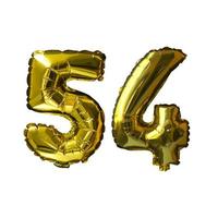 11 Golden number helium balloons isolated background. Realistic foil and latex balloons. design elements for party, event, birthday, anniversary and wedding. photo