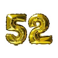 11 Golden number helium balloons isolated background. Realistic foil and latex balloons. design elements for party, event, birthday, anniversary and wedding. photo