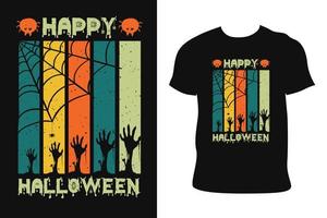 diseño de camiseta de halloween. camiseta de halloween vector libre de camiseta de halloween.