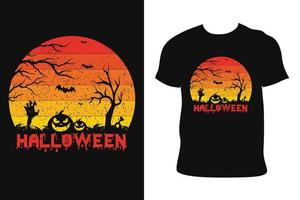 diseño de camiseta de halloween. camiseta de halloween vector libre de camiseta de halloween.