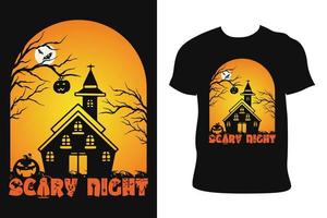 diseño de camiseta de halloween. camiseta de halloween vector libre de camiseta de halloween.