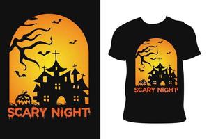 HALLOWEEN T-SHIRT DESIGN. HALLOWEEN T-SHIRT. Halloween t-shirt free Vector. vector