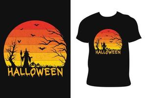 HALLOWEEN T-SHIRT DESIGN. HALLOWEEN T-SHIRT. Halloween t-shirt free Vector. vector