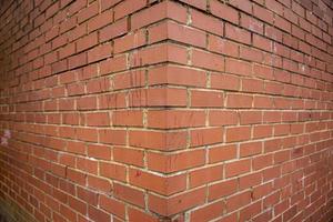 Red brick wall background outside of the building, London, UK. photo