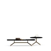 Isometric Table set front 3D render png