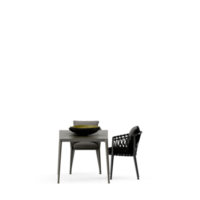 conjunto de mesa isométrica render 3d frontal png