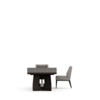 conjunto de mesa isométrica render 3d frontal png