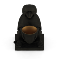 estátua isométrica 3d renderização isolada png