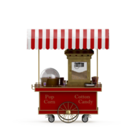 Isometric Street food 3d Render png