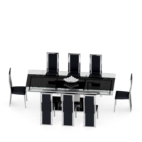 conjunto de mesa isométrica perspectiva 3d render png