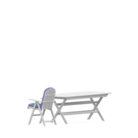 conjunto de mesa isométrica render 3d frontal png