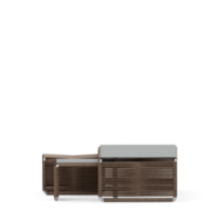 conjunto de mesa isométrica render 3d frontal png