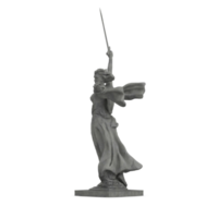 Isometric Statue 3D isolated render png