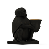 renderizado aislado 3d de estatua isométrica png