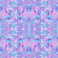 Decorative linear kaleidoscope mosaic ornament. Abstract shapes seamless pattern. vector