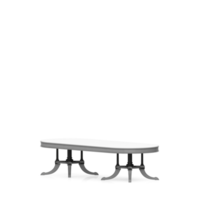 conjunto de mesa isométrica render 3d frontal png