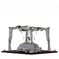 conjunto de mesa isométrica render 3d frontal png