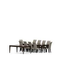 conjunto de mesa isométrica render 3d frontal png