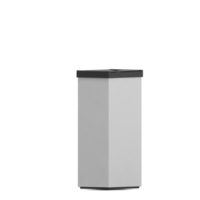 latas de lixo isométricas renderização 3d png