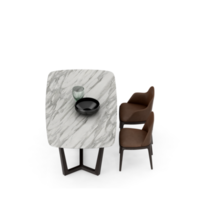 Isometric Table set Perspective 3D render png