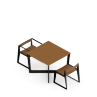 Isometric Table set Perspective 3D render png