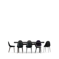 conjunto de mesa isométrica render 3d frontal png