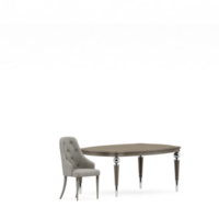 conjunto de mesa isométrica render 3d frontal png