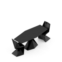 conjunto de mesa isométrica perspectiva 3d render png