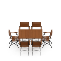 conjunto de mesa isométrica perspectiva 3d render png