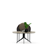 mesa isométrica definida renderização 3d frontal png