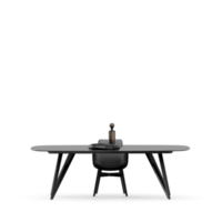 Isometric Table set front 3D render png