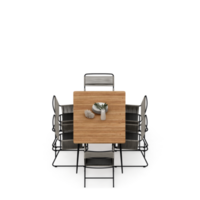 conjunto de mesa isométrica perspectiva 3d render png