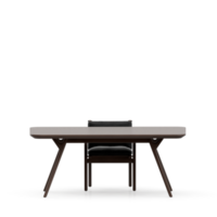 Isometric Table set front 3D render png