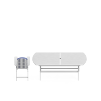 conjunto de mesa isométrica perspectiva 3d render png