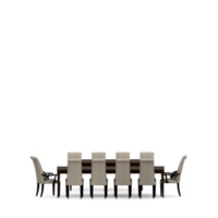 conjunto de mesa isométrica render 3d frontal png