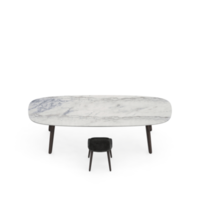 renderização 3d de perspectiva de conjunto de mesa isométrica png