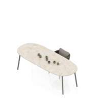 conjunto de mesa isométrica perspectiva 3d render png