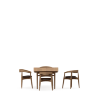 conjunto de mesa isométrica render 3d frontal png