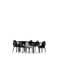 table isométrique set rendu 3d avant png