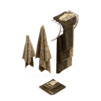 Toallas isométricas 3D Render aislado png