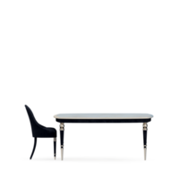 Isometric Table set front 3D render png