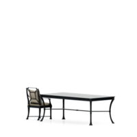 conjunto de mesa isométrica render 3d frontal png