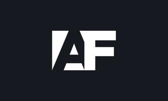 Letter AF logo design vector Free vector