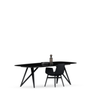 conjunto de mesa isométrica render 3d frontal png