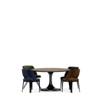 Isometric Table set front 3D render png