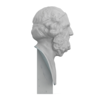 Isometric Statue 3D isolated render png