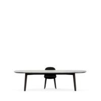 Isometric Table set front 3D render png